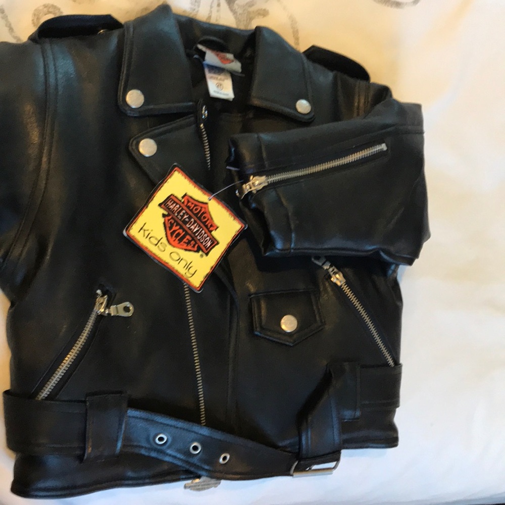 NWT Harley Davidson simulation leather jacket